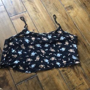 Floral Cropped Tank Top